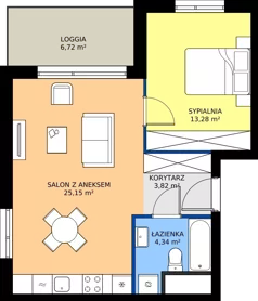 2 pokoje, apartament 46,59 m², parter, oferta nr F/081, Królowej Jadwigi 51 - Etap III, Poznań, Wilda, Stare Miasto, Królowej Jadwigi 51