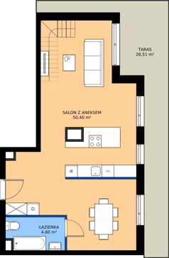 4 pokoje, mieszkanie 96,98 m², piętro 5, oferta nr D/41, Królowej Jadwigi 51 - Etap II, Poznań, Wilda, Stare Miasto, Królowej Jadwigi 51