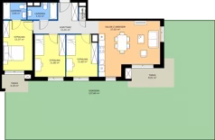 4 pokoje, mieszkanie 83,36 m², parter, oferta nr E/06, Królowej Jadwigi 51 - Etap II, Poznań, Wilda, Stare Miasto, Królowej Jadwigi 51