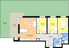 4 pokoje, mieszkanie 82,87 m², piętro 1, oferta nr D/12, Królowej Jadwigi 51 - Etap II, Poznań, Wilda, Stare Miasto, Królowej Jadwigi 51