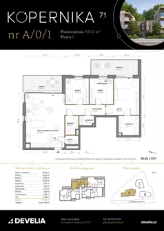 4 pokoje, apartament 92,02 m², parter, oferta nr A/0/1, Kopernika 71, Gdynia, Redłowo, ul. Mikołaja Kopernika