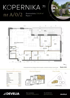 4 pokoje, apartament 118,44 m², parter, oferta nr A/0/2, Kopernika 71, Gdynia, Redłowo, ul. Mikołaja Kopernika