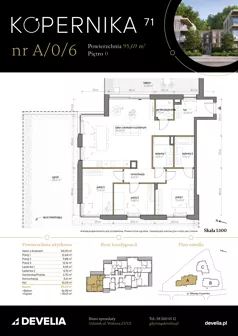 4 pokoje, apartament 95,69 m², parter, oferta nr A/0/6, Kopernika 71, Gdynia, Redłowo, ul. Mikołaja Kopernika