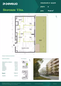 4 pokoje, mieszkanie 79,62 m², parter, oferta nr A/2/21, Skorosze Vita, Warszawa, Ursus, Skorosze, ul. Świętej Rodziny
