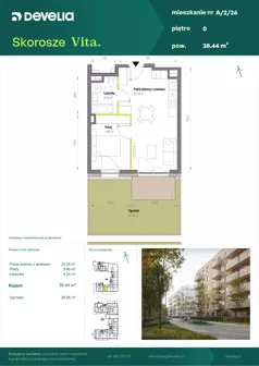 2 pokoje, mieszkanie 38,44 m², parter, oferta nr A/2/26, Skorosze Vita, Warszawa, Ursus, Skorosze, ul. Świętej Rodziny