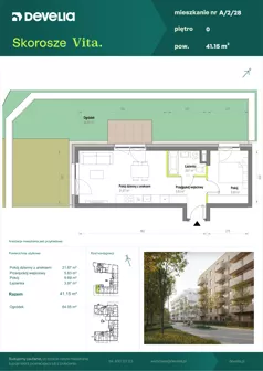 2 pokoje, mieszkanie 41,15 m², parter, oferta nr A/2/28, Skorosze Vita, Warszawa, Ursus, Skorosze, ul. Świętej Rodziny