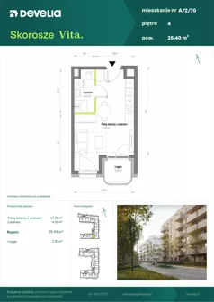 1 pokój, mieszkanie 25,40 m², piętro 4, oferta nr A/2/70, Skorosze Vita, Warszawa, Ursus, Skorosze, ul. Świętej Rodziny
