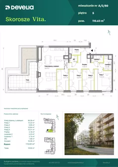 5 pokoi, mieszkanie 110,63 m², piętro 5, oferta nr A/2/80, Skorosze Vita, Warszawa, Ursus, Skorosze, ul. Świętej Rodziny