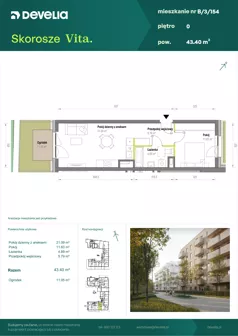 2 pokoje, mieszkanie 42,51 m², piętro 3, oferta nr A/2/62, Skorosze Vita, Warszawa, Ursus, Skorosze, ul. Świętej Rodziny