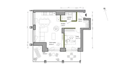 2 pokoje, mieszkanie 50,49 m², piętro 2, oferta nr A.004, Bracka Vita, Katowice, Dąb, Dąb, ul. Bracka 20