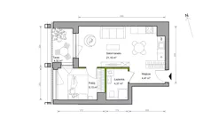 2 pokoje, mieszkanie 39,13 m², piętro 2, oferta nr A.007, Bracka Vita, Katowice, Dąb, Dąb, ul. Bracka 20