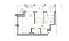 3 pokoje, mieszkanie 59,56 m², piętro 2, oferta nr A.008, Bracka Vita, Katowice, Dąb, Dąb, ul. Bracka 20