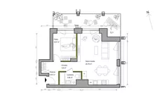 2 pokoje, mieszkanie 50,45 m², piętro 2, oferta nr A.009, Bracka Vita, Katowice, Dąb, Dąb, ul. Bracka 20