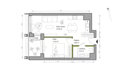 2 pokoje, mieszkanie 41,84 m², piętro 3, oferta nr A.015, Bracka Vita, Katowice, Dąb, Dąb, ul. Bracka 20