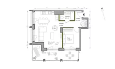2 pokoje, mieszkanie 53,37 m², piętro 6, oferta nr A.044, Bracka Vita, Katowice, Dąb, Dąb, ul. Bracka 20