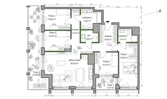 5 pokoi, mieszkanie 110,99 m², piętro 9, oferta nr A.072, Bracka Vita, Katowice, Dąb, Dąb, ul. Bracka 20