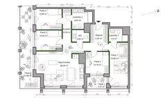 5 pokoi, mieszkanie 110,99 m², piętro 10, oferta nr A.080, Bracka Vita, Katowice, Dąb, Dąb, ul. Bracka 20