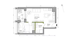 2 pokoje, mieszkanie 40,31 m², piętro 11, oferta nr A.091, Bracka Vita, Katowice, Dąb, Dąb, ul. Bracka 20