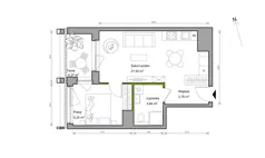 2 pokoje, mieszkanie 39,81 m², piętro 14, oferta nr A.115, Bracka Vita, Katowice, Dąb, Dąb, ul. Bracka 20