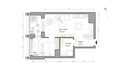 2 pokoje, mieszkanie 39,81 m², piętro 16, oferta nr A.130, Bracka Vita, Katowice, Dąb, Dąb, ul. Bracka 20