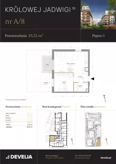 2 pokoje, apartament 43,32 m², parter, oferta nr A/08, Królowej Jadwigi 51 - Etap I, Poznań, Wilda, Stare Miasto, Królowej Jadwigi 51