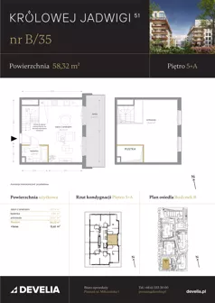 3 pokoje, mieszkanie 58,32 m², piętro 5, oferta nr B/35, Królowej Jadwigi 51 - Etap I, Poznań, Wilda, Stare Miasto, Królowej Jadwigi 51