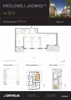 4 pokoje, mieszkanie 82,74 m², parter, oferta nr B/02, Królowej Jadwigi 51 - Etap I, Poznań, Wilda, Stare Miasto, Królowej Jadwigi 51