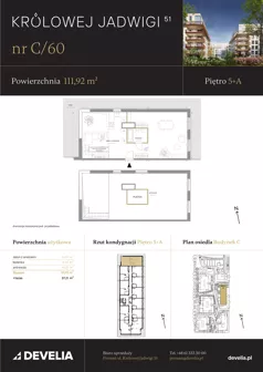 6 pokoi, mieszkanie 111,92 m², piętro 5, oferta nr C/60, Królowej Jadwigi 51 - Etap II, Poznań, Wilda, Stare Miasto, Królowej Jadwigi 51