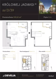 4 pokoje, mieszkanie 100,10 m², piętro 5, oferta nr D/39, Królowej Jadwigi 51 - Etap II, Poznań, Wilda, Stare Miasto, Królowej Jadwigi 51
