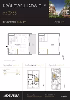 3 pokoje, mieszkanie 58,53 m², piętro 5, oferta nr E/35, Królowej Jadwigi 51 - Etap II, Poznań, Wilda, Stare Miasto, Królowej Jadwigi 51