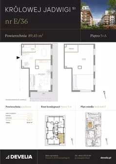 4 pokoje, mieszkanie 89,45 m², piętro 5, oferta nr E/36, Królowej Jadwigi 51 - Etap II, Poznań, Wilda, Stare Miasto, Królowej Jadwigi 51