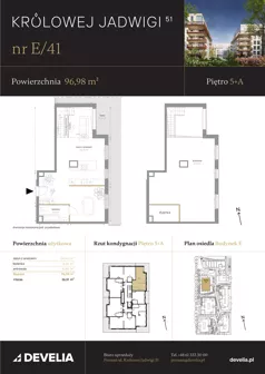 4 pokoje, mieszkanie 96,98 m², piętro 5, oferta nr E/41, Królowej Jadwigi 51 - Etap II, Poznań, Wilda, Stare Miasto, Królowej Jadwigi 51