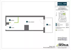 1 pokój, mieszkanie 28,78 m², piętro 1, oferta nr AA0105, Vilda Arte, Poznań, Wilda, Wilda, Mieczysława Niedziałkowskiego 11