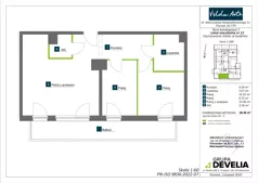3 pokoje, mieszkanie 58,46 m², piętro 1, oferta nr AA0112, Vilda Arte, Poznań, Wilda, Wilda, Mieczysława Niedziałkowskiego 11