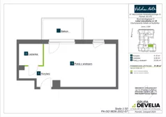 1 pokój, mieszkanie 31,28 m², piętro 2, oferta nr AA0211, Vilda Arte, Poznań, Wilda, Wilda, Mieczysława Niedziałkowskiego 11