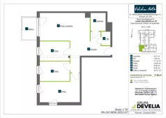 4 pokoje, mieszkanie 71,96 m², piętro 3, oferta nr AA0301, Vilda Arte, Poznań, Wilda, Wilda, Mieczysława Niedziałkowskiego 11