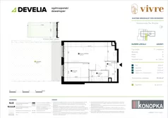 2 pokoje, mieszkanie 45,26 m², parter, oferta nr AA0001, Vivre, Wrocław, Gaj, Świeradowska 75A