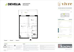 2 pokoje, mieszkanie 42,49 m², piętro 1, oferta nr AA0107, Vivre, Wrocław, Gaj, Świeradowska 75A