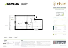 2 pokoje, mieszkanie 42,22 m², piętro 1, oferta nr AA0112, Vivre, Wrocław, Gaj, Świeradowska 75A