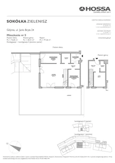 1 pokój, mieszkanie 97,26 m², parter, oferta nr SZ/JB24/5, Sokółka Zielenisz, Gdynia, Chwarzno-Wiczlino, ul. bpa Baranauskasa
