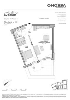 2 pokoje, mieszkanie 50,50 m², piętro 1, oferta nr WL/D33/10, Wiczlino Lyceum, Gdynia, Chwarzno-Wiczlino, Wiczlino, ul. Danusi 31 