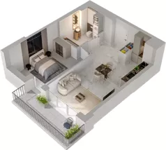 2 pokoje, mieszkanie 38,31 m², piętro 1, oferta nr CCW/S24/13, Centrum Chwarzno - Wiczlino, Gdynia, Chwarzno-Wiczlino, ul. Fregatowa