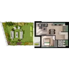 2 pokoje, mieszkanie 43,78 m², piętro 1, oferta nr CCW/S22/14, Centrum Chwarzno - Wiczlino , Gdynia, Chwarzno-Wiczlino, ul. Fregatowa