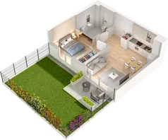 2 pokoje, mieszkanie 36,66 m², piętro 1, oferta nr WW/JK14/14, Welocity Wiczlino, Gdynia, Chwarzno-Wiczlino, ul. Jana Kazimierza