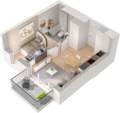 2 pokoje, mieszkanie 29,06 m², piętro 1, oferta nr WW/JK14/22, Welocity Wiczlino, Gdynia, Chwarzno-Wiczlino, ul. Jana Kazimierza