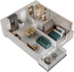 2 pokoje, mieszkanie 38,19 m², piętro 1, oferta nr WO/P31/24, Wiszące Ogrody, Gdańsk, Jasień, Kiełpinek, ul. Przytulna