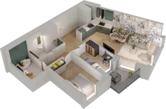 3 pokoje, mieszkanie 66,77 m², piętro 1, oferta nr WL/D33/14, Wiczlino Lyceum, Gdynia, Chwarzno-Wiczlino, Wiczlino, ul. Danusi 31