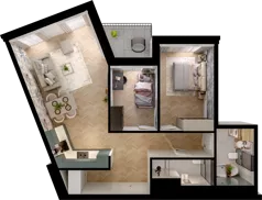 3 pokoje, mieszkanie 66,77 m², piętro 1, oferta nr WL/D33/14, Wiczlino Lyceum, Gdynia, Chwarzno-Wiczlino, Wiczlino, ul. Danusi 31