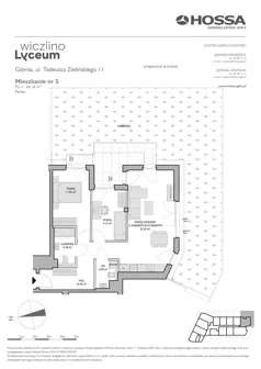 3 pokoje, mieszkanie 61,95 m², piętro 2, oferta nr WL/Z11/31, Wiczlino Lyceum, Gdynia, Chwarzno-Wiczlino, Wiczlino, ul. Danusi 31 