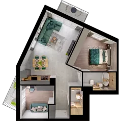 3 pokoje, mieszkanie 61,95 m², piętro 2, oferta nr WL/Z11/31, Wiczlino Lyceum, Gdynia, Chwarzno-Wiczlino, Wiczlino, ul. Danusi 31 